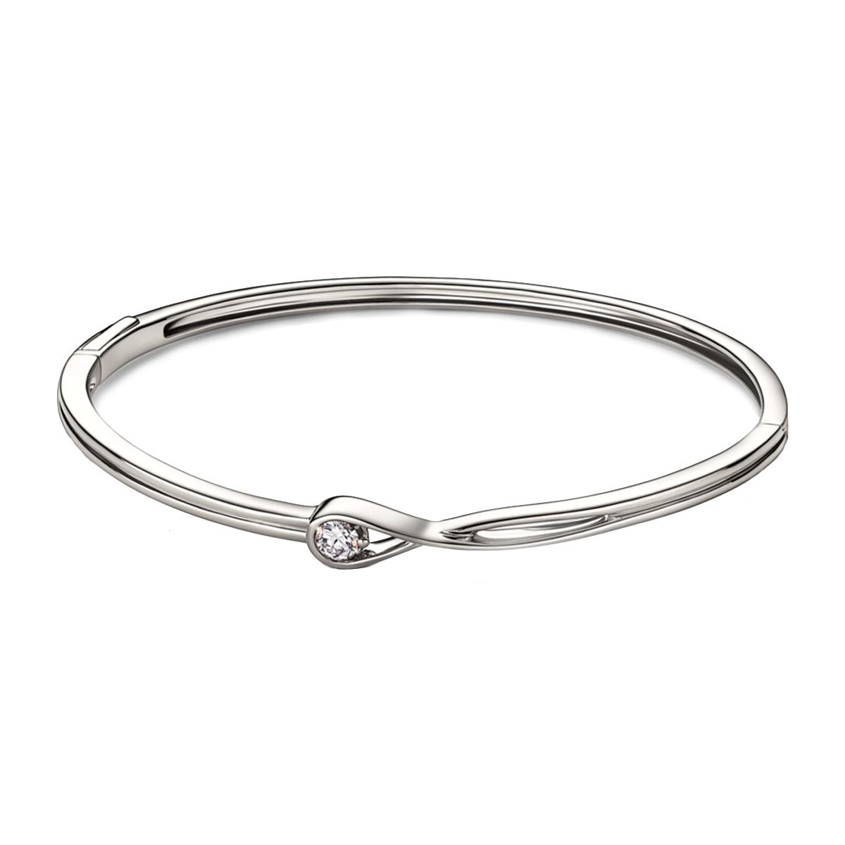 Bracelete Prata Gota Brilhante