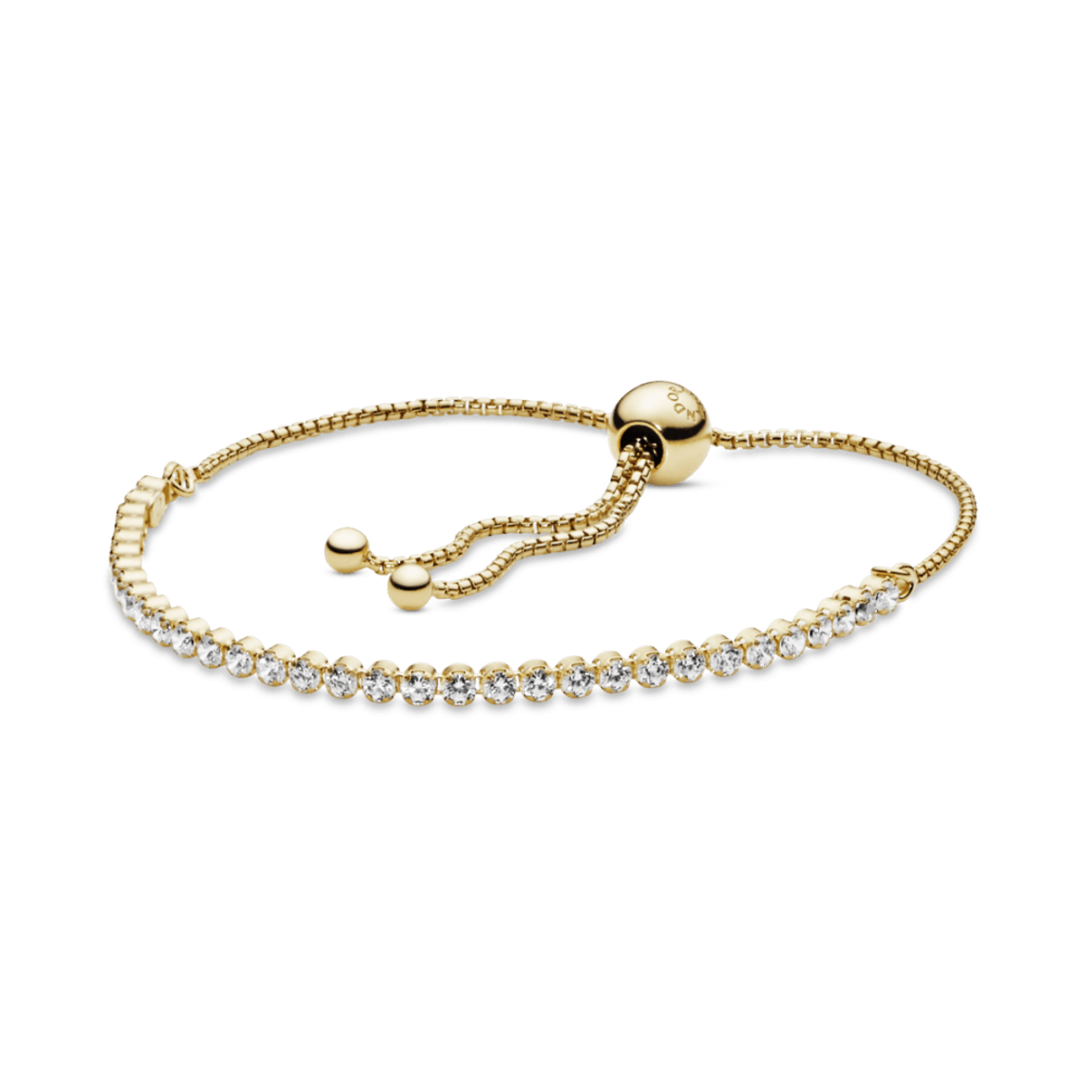 Pulseira Ouro Brilho Deslizante